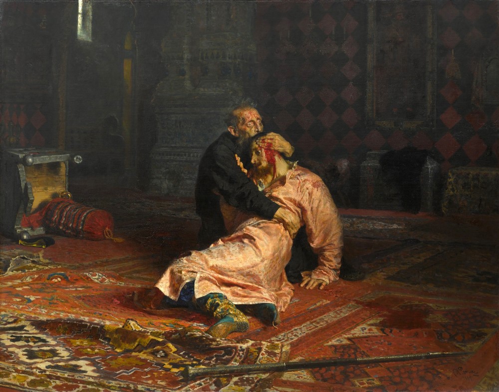 Ilya Repin - Ivan the Terrible and His Son Ivan on 16th November 1581 (1883 - 1885).jpg